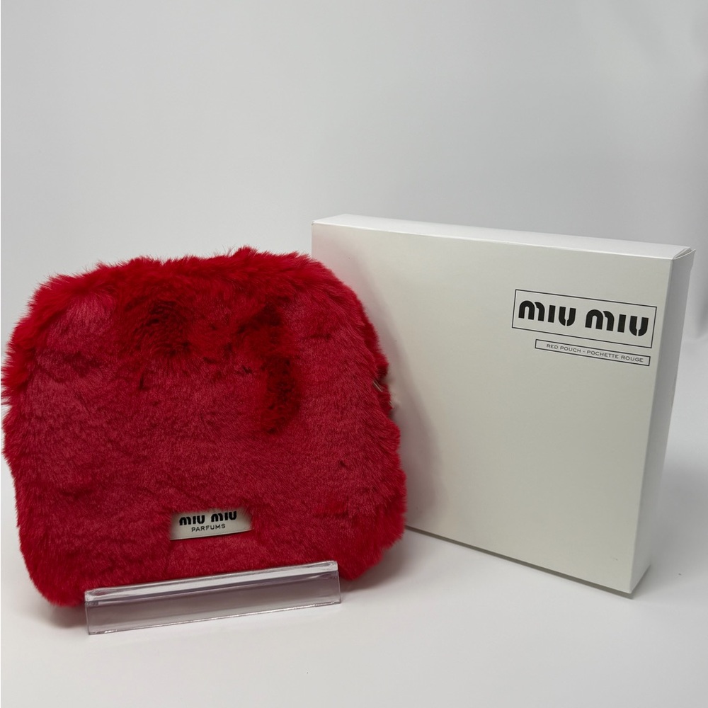 Miu Miu Perfume Furry Red Pouch BNIB